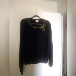 Kate Spade rhinestone trimmed cardigan with bow